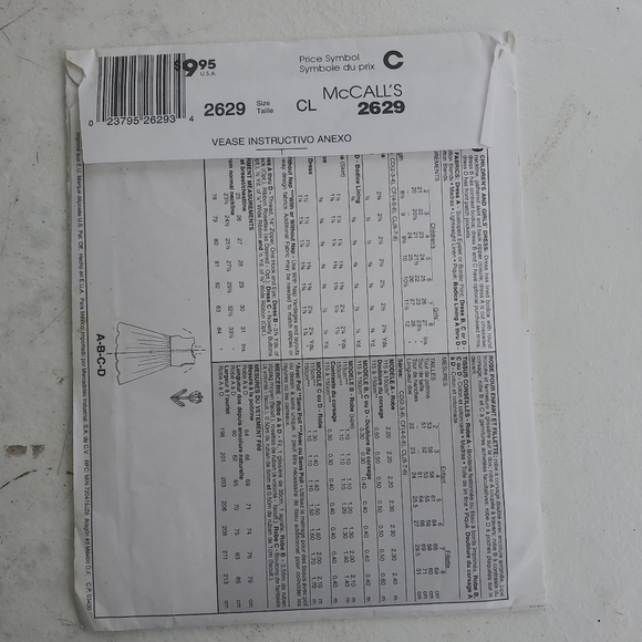 Vintage girls sewing pattern - Picture 2 of 2